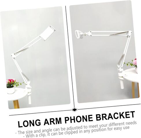 Articulating Arm Phone Holder Rotation Lazy Bracket for Tablets and Smartphones Supports up to Easy Installation Versatile Desktop Clamp for in Saudi Arabia