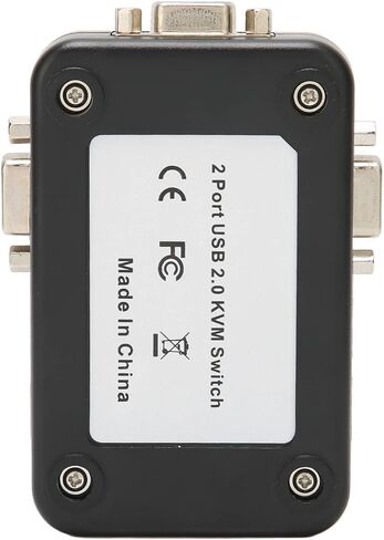 محول USB 2.0 KVM، محول USB VGA KVM بمنفذين، 1920x1440، لجهازي كمبيوتر مشاركة لوحة المفاتيح والماوس، للماسح الضوئي لطابعة الكمبيوتر in Kuwait