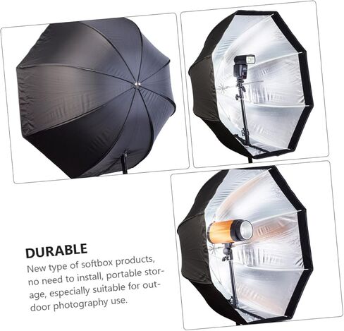 مظلة سوفت بوكس ​​مثمنة للتصوير الفوتوغرافي لفلاش Speedlight، صندوق سوفت بوكس ​​للفيديو مع غطاء ناشر، معدل إضاءة الاستوديو المحمول للصور الفوتوغرافية والتصوير الفوتوغرافي للمنتج in Kuwait
