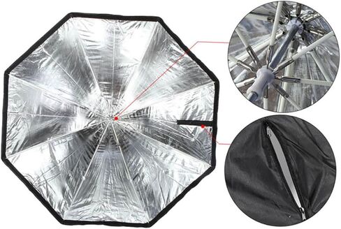 مظلة سوفت بوكس ​​مثمنة للتصوير الفوتوغرافي لفلاش Speedlight، صندوق سوفت بوكس ​​للفيديو مع غطاء ناشر، معدل إضاءة الاستوديو المحمول للصور الفوتوغرافية والتصوير الفوتوغرافي للمنتج in Kuwait