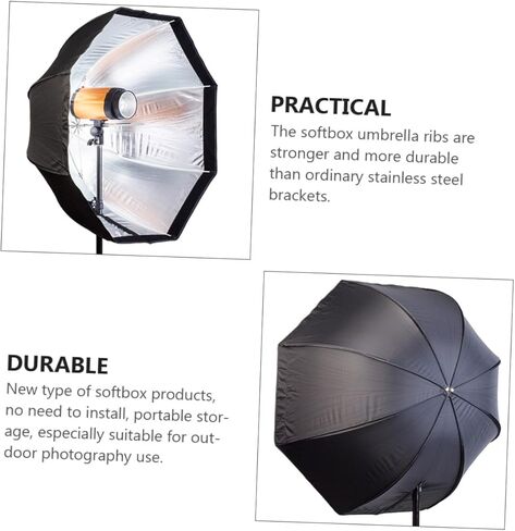 Homoyoyo مظلة صور مثمنة Softbox لإضاءة مصباح يدوي، التصوير الفوتوغرافي الاحترافي معدل الضوء الناعم، ناشر محمول لإضاءة Speedlight والتصوير في الهواء الطلق in Saudi Arabia