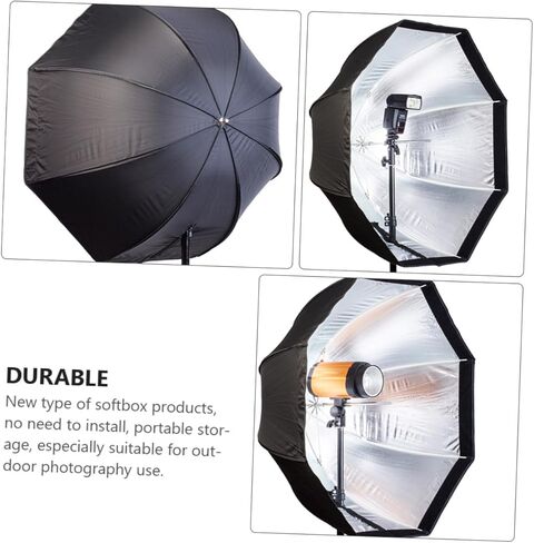 Homoyoyo مظلة صور مثمنة Softbox لإضاءة مصباح يدوي، التصوير الفوتوغرافي الاحترافي معدل الضوء الناعم، ناشر محمول لإضاءة Speedlight والتصوير في الهواء الطلق in Saudi Arabia