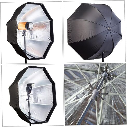 Homoyoyo مظلة صور مثمنة Softbox لإضاءة مصباح يدوي، التصوير الفوتوغرافي الاحترافي معدل الضوء الناعم، ناشر محمول لإضاءة Speedlight والتصوير في الهواء الطلق in Saudi Arabia