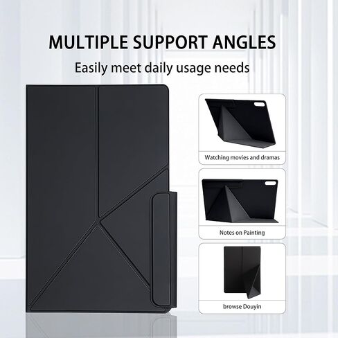 Magnetic Case for Samsung Galaxy Tab S11 Ultra 14.6 Inch 2025 - Model SM-X930/SM-X936 Tablet with S-Pen Holder, Auto Wake/Sleep Smart Tablet Cover, Grey in Saudi Arabia
