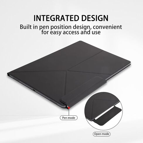 Magnetic Case for Samsung Galaxy Tab S11 Ultra 14.6 Inch 2025 - Model SM-X930/SM-X936 Tablet with S-Pen Holder, Auto Wake/Sleep Smart Tablet Cover, Grey in Saudi Arabia