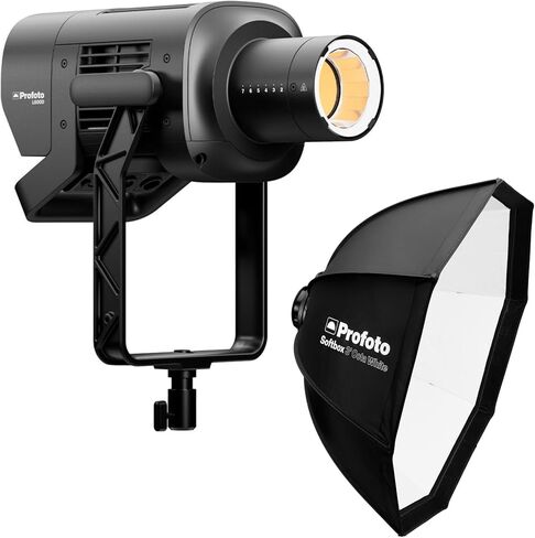 ضوء LED Profoto L600D خالٍ من الوميض مع تبريد متقدم وحزمة تعديل واسعة مع صندوق سوفت بوكس ​​مقاوم للحرارة بطول 3 أقدام مع جزء داخلي أبيض (عنصران) in Kuwait