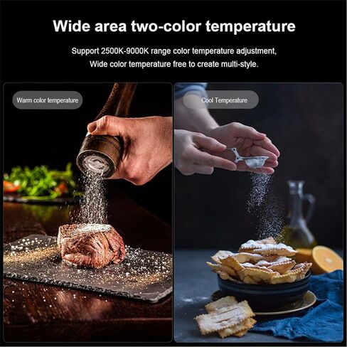 Yunseity RGB Video Lights, 360 Full Color Portable LED Camera Light with 24 Scene Modes, 2500K-9000K Dimmable, CRI97, 1/4in Screw Holes, 3350mAh Rechargeable for Live Streaming in Saudi Arabia
