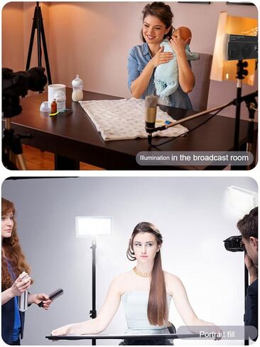 Yunseity RGB Video Lights, 360 Full Color Portable LED Camera Light with 24 Scene Modes, 2500K-9000K Dimmable, CRI97, 1/4in Screw Holes, 3350mAh Rechargeable for Live Streaming in Saudi Arabia