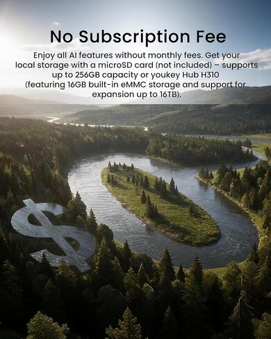 كاميرا youkey الشمسية الأمنية اللاسلكية في الهواء الطلق 2.5K، تسجيل 24/7 كاميرات AOV لأمن المنزل مع لوحة شمسية مزدوجة، لا يوجد كشف AI للاشتراك للمراقبة، WiFi 6، متوافق مع المحور in Kuwait