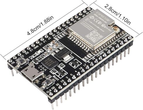 3 قطعة ESP32-DevKitC الأساسية مجلس ESP32 مجلس التنمية ESP32-WROOM-32U اللاسلكية واي فاي مجلس التنمية مكبر للصوت تصفية وحدة in Kuwait