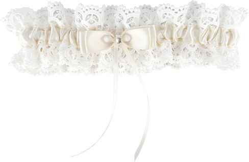 Garters for Bride, 2Pcs Wedding Garter for Bride, White Garter, Bridal Garter, Wedding Gifts, Wedding Accessories, Gifts for Women And Girls,Leg Garter for Prom Party, Valentines Day Gifts in Saudi Arabia