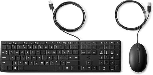 HP 320MK Wired Desktop Mouse and Keyboard Combo - Pack of 10 in Saudi Arabia