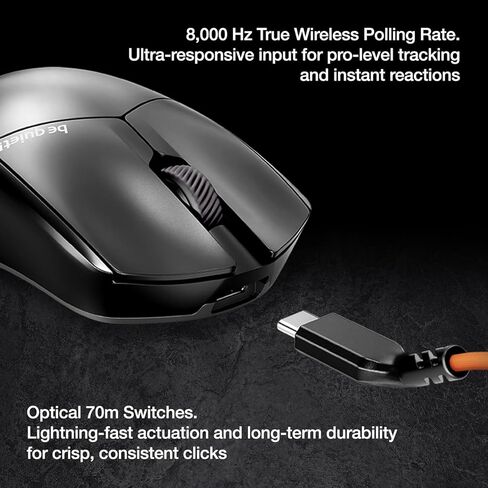 be quiet! Dark Mount Mechanical Keyboard and Dark Perk Sym Wireless Gaming Mouse Bundle – Hot-Swappable Numpad, Display Keys, Silent Tactile Switches, 32,000 DPI Sensor, up to 110 Hours Battery Life in Saudi Arabia