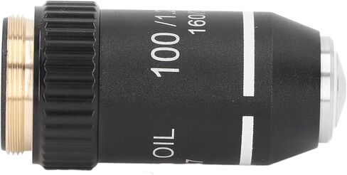 Microscope Objective Lens 100X Magnification High Power Replacement Lens with 20.2mm RMS Interface for Professional Biological Microscopes in Saudi Arabia