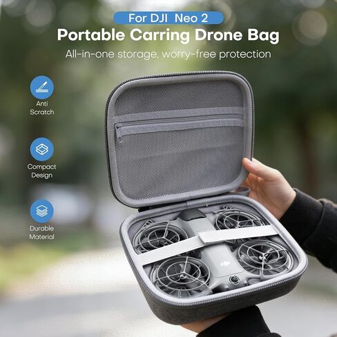REYGEAK for DJI Neo 2 Carrying Case,Portable Travel Compact Bag for DJI Neo 2 Drone Accessories in Saudi Arabia