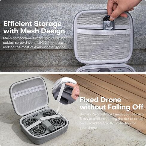 REYGEAK for DJI Neo 2 Carrying Case,Portable Travel Compact Bag for DJI Neo 2 Drone Accessories in Saudi Arabia