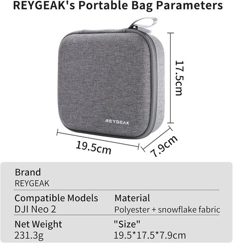 REYGEAK for DJI Neo 2 Carrying Case,Portable Travel Compact Bag for DJI Neo 2 Drone Accessories in Saudi Arabia
