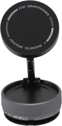 Car Telephone Bracketing Assembly Folding Angle Height Adjustable Magnetic Multifunctional Telephone Holder with Vacuum Suction, Desktop Telephone Holder, for Car, Office or in Saudi Arabia