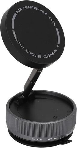 Car Telephone Bracketing Assembly Folding Angle Height Adjustable Magnetic Multifunctional Telephone Holder with Vacuum Suction, Desktop Telephone Holder, for Car, Office or in Saudi Arabia