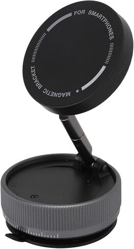 Car Telephone Bracketing Assembly Folding Angle Height Adjustable Magnetic Multifunctional Telephone Holder with Vacuum Suction, Desktop Telephone Holder, for Car, Office or in Saudi Arabia