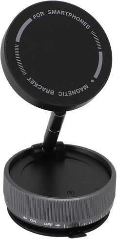 Car Telephone Bracketing Assembly Folding Angle Height Adjustable Magnetic Multifunctional Telephone Holder with Vacuum Suction, Desktop Telephone Holder, for Car, Office or in Saudi Arabia