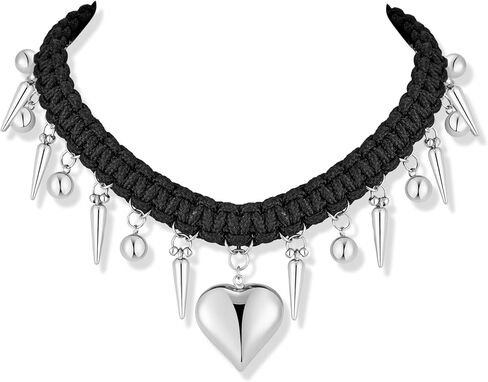 Heart Necklaces For Women Gold Chain Necklaces Red Heart Charm Necklace Chunky Heart Pendant Necklace in Saudi Arabia