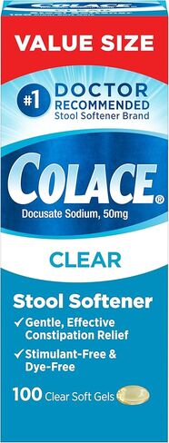 COLACE CLEAR CLEAR SWIRTENER كبسولات هلام ناع in Saudi Arabia