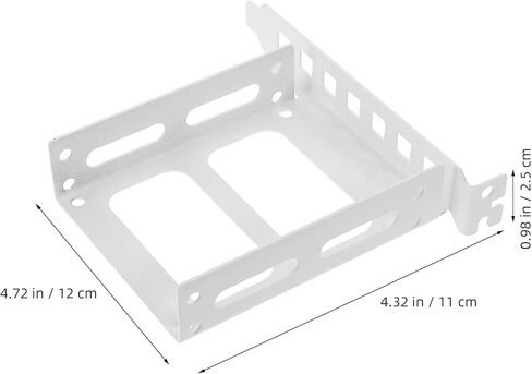 BESPORTBLE Metal Pci Slot Hard Drive Mounting Bracket 2.5-inch Full-Height Rear Panel Tray for Solid State Drive Adapter Compatible with Computer Cases and PC Expansion Slots in Saudi Arabia