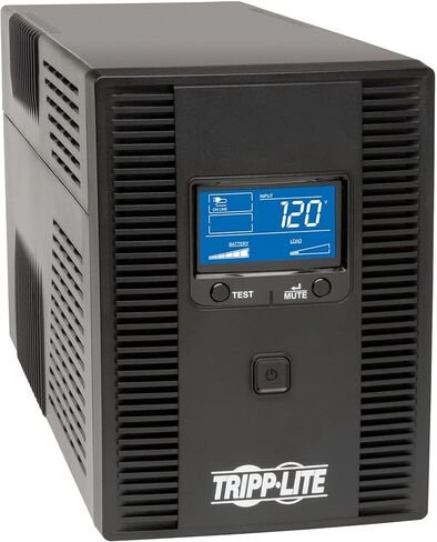 Tripp Lite SMART1500LCDT 1500VA 900W UPS Battery Back Up, AVR, LCD Display, Line-Interactive & 14-Outlet Rackmount PDU Surge Protector Power Strip, 15A, 120V, 3000 Joules Protection in Saudi Arabia