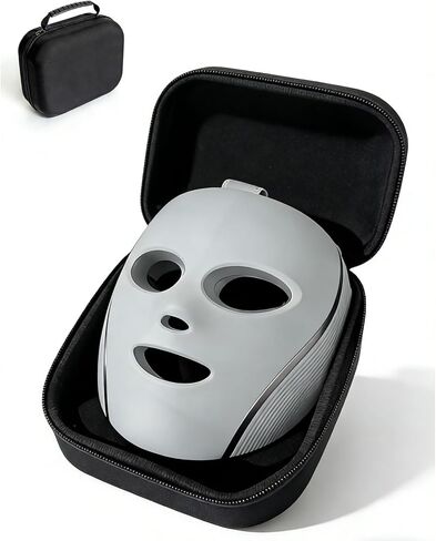 حقيبة سفر صلبة متوافقة مع قناع الوجه Shark CryoGlow LED، وحقيبة تنظيم تخزين واقية مقاومة للصدمات مع حقيبة حمل بمقبض (الجراب فقط) in Kuwait