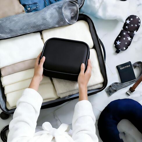 حقيبة سفر صلبة متوافقة مع قناع الوجه Shark CryoGlow LED، وحقيبة تنظيم تخزين واقية مقاومة للصدمات مع حقيبة حمل بمقبض (الجراب فقط) in Kuwait