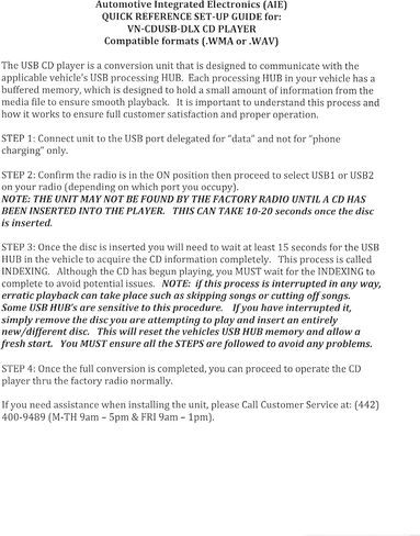 (AIE) VN-CDUSB-DLX - مشغل أقراص مضغوطة "مضاف" عالمي متكامل "فاخر" - يعمل مع "أي" مركبة (تتضمن المجموعة نوعين من الاتصال) in Kuwait