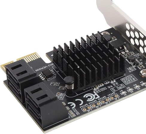 بطاقة توسيع PCIe Serial ATA 3.0، 4 منافذ، 6 جيجابت في الثانية، مع شريحة 88SE9215، لتحويل القرص الصلب ونقل البيانات in Kuwait