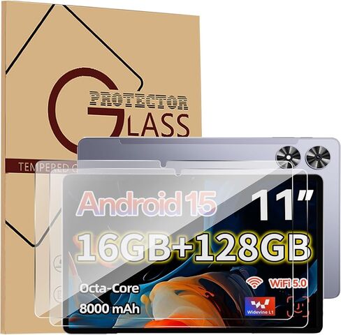 [عبوة من قطعتين واقي شاشة لجهاز Callsky-Tab Ctab11/TABWEE T50 مقاس 11 بوصة، طبقة من الزجاج المقسى، واقي شاشة لجهاز Callsky-Tab Ctab 11 Tablet مضاد للخدش وحساس وصلابة 9H in Kuwait