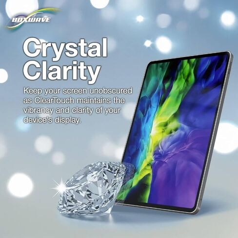 واقي شاشة BoxWave متوافق مع Wacom Cintiq 22 (DTK2260K0A) - ClearTouch ImpactShield (عبوتان)، واقي شاشة مرن لا يمكن اختراقه in Kuwait