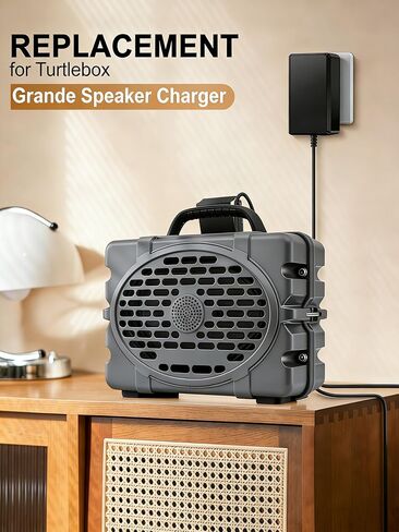 شاحن مكبر صوت 20 فولت لـ Turtlebox Grande: بصوت عالٍ! مكبر صوت بلوتوث 5.4 محمول خارجي GQ48-200300-AU استبدال مصدر الطاقة. in Kuwait
