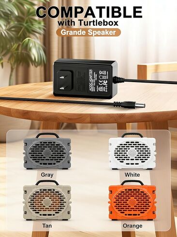 شاحن مكبر صوت 20 فولت لـ Turtlebox Grande: بصوت عالٍ! مكبر صوت بلوتوث 5.4 محمول خارجي GQ48-200300-AU استبدال مصدر الطاقة. in Kuwait