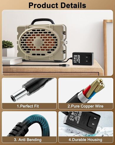 شاحن مكبر صوت 20 فولت لـ Turtlebox Grande: بصوت عالٍ! مكبر صوت بلوتوث 5.4 محمول خارجي GQ48-200300-AU استبدال مصدر الطاقة. in Kuwait