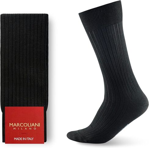 Marcoliani 2740 Extra Fine Merino Ribbed Dress Socks in Kuwait