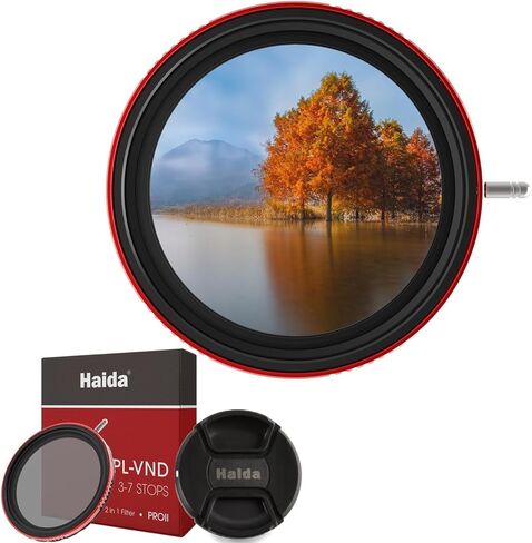Haida PROII CPL-VND 2-in-1 ND8-ND128 Filter Polarizing Filter with Adjustable (3-7 Stops) ND Neutral Density Filter for Camera Lens (95mm) in Saudi Arabia