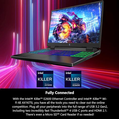 لابتوب الألعاب آيسر نيترو V | معالج انتل كور i5-12500H | وحدة معالجة الرسومات للكمبيوتر المحمول NVIDIA GeForce RTX 4050 | شاشة 17 بوصة FHD IPS 144 هرتز | 16 جيجابايت DDR5 | 512 جيجابايت Gen 4 SSD | WiFi 6 | لوحة مفاتيح بإضاءة خلفية | AN517-55-558 in Saudi Arabia