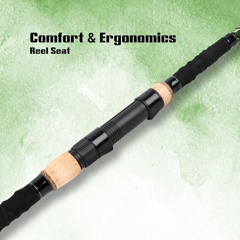 Fiblink Surf Fishing Rod، ألياف الكربون الغزل الشاطئ تصفح رود، 2 قطعة / 3 قطعة / 4 قطعة قضيب صيد السفر، تصميم نمط التمويه الأخضر، صيد الأمواج 9'6 "/ 10' / 12' / 15' in Kuwait
