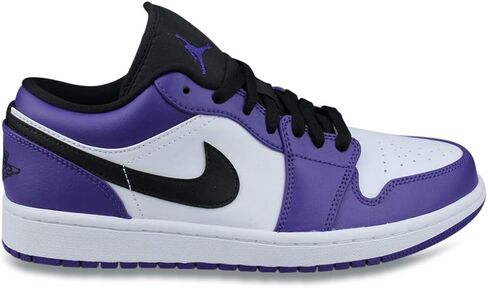 Nike Air Jordan 1 Low (553558-606) مقاس الوليد العاكسي، لون أرجواني/أسود،9. 5, أرجواني/أسود-أبيض, 43 EU in Saudi Arabia