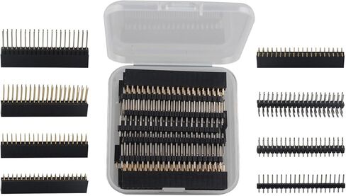 ZDE 2x20 40 Pin Stacking Female Header Kit GPIO Stacking Header Extender Pico Header Pack for Raspberry Pi 5/4B/3B+/3B/2B/B+/A+/Zero/Zero W/Zero 2 W (8 Specifications 16pcs) in Saudi Arabia