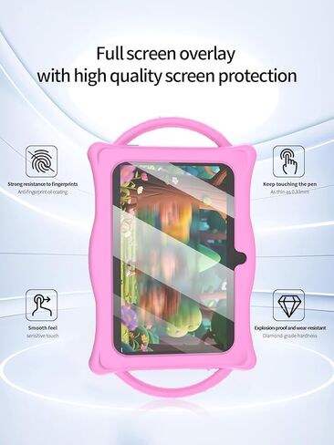 واقي شاشة لجهاز BYANDBY Q8K Android 14 مقاس 7 بوصة، مضاد للخدش 9H حساس للمس، حواف مستديرة 2.5D خالية من الفقاعات، سهل التركيب، عبوتان. in Kuwait