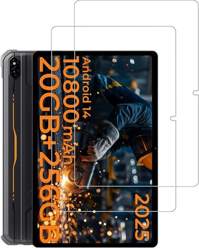 واقي شاشة لجهاز HOTWAV R10 Pro Rugged Tablet Android 14 10.1 بوصة، غشاء زجاجي مقوى مقاوم للخدش عالي الدقة لحماية السقوط من HOTWAV R10 Pro، حساس للمس، مضاد لبصمات الأصابع، عبوتان. in Kuwait