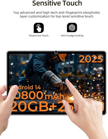 واقي شاشة لجهاز HOTWAV R10 Pro Rugged Tablet Android 14 10.1 بوصة، غشاء زجاجي مقوى مقاوم للخدش عالي الدقة لحماية السقوط من HOTWAV R10 Pro، حساس للمس، مضاد لبصمات الأصابع، عبوتان. in Kuwait