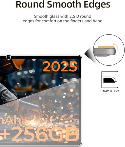 واقي شاشة لجهاز HOTWAV R10 Pro Rugged Tablet Android 14 10.1 بوصة، غشاء زجاجي مقوى مقاوم للخدش عالي الدقة لحماية السقوط من HOTWAV R10 Pro، حساس للمس، مضاد لبصمات الأصابع، عبوتان. in Kuwait