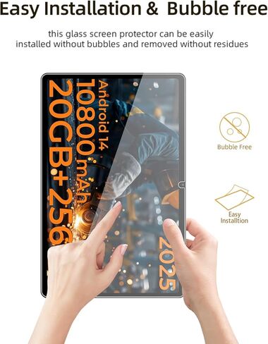 واقي شاشة لجهاز HOTWAV R10 Pro Rugged Tablet Android 14 10.1 بوصة، غشاء زجاجي مقوى مقاوم للخدش عالي الدقة لحماية السقوط من HOTWAV R10 Pro، حساس للمس، مضاد لبصمات الأصابع، عبوتان. in Kuwait