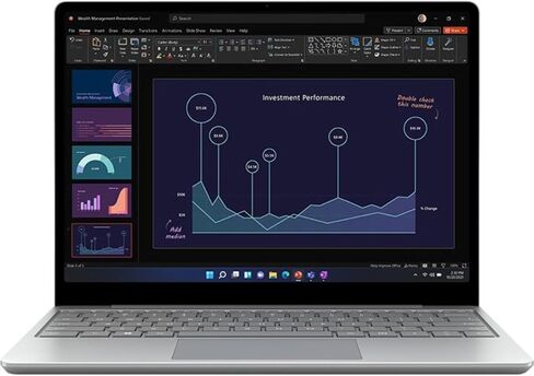 مايكروسوفت سيرفس لاب توب جو 2 شاشة لمس 12.4 بوصة، انتل كور i5-1135G7 2.4 جيجا هرتز، 16 جيجا رام، 256 جيجا اس اس دي، ويندوز 11 هوم، بلاتينيوم (متجدد) in Kuwait